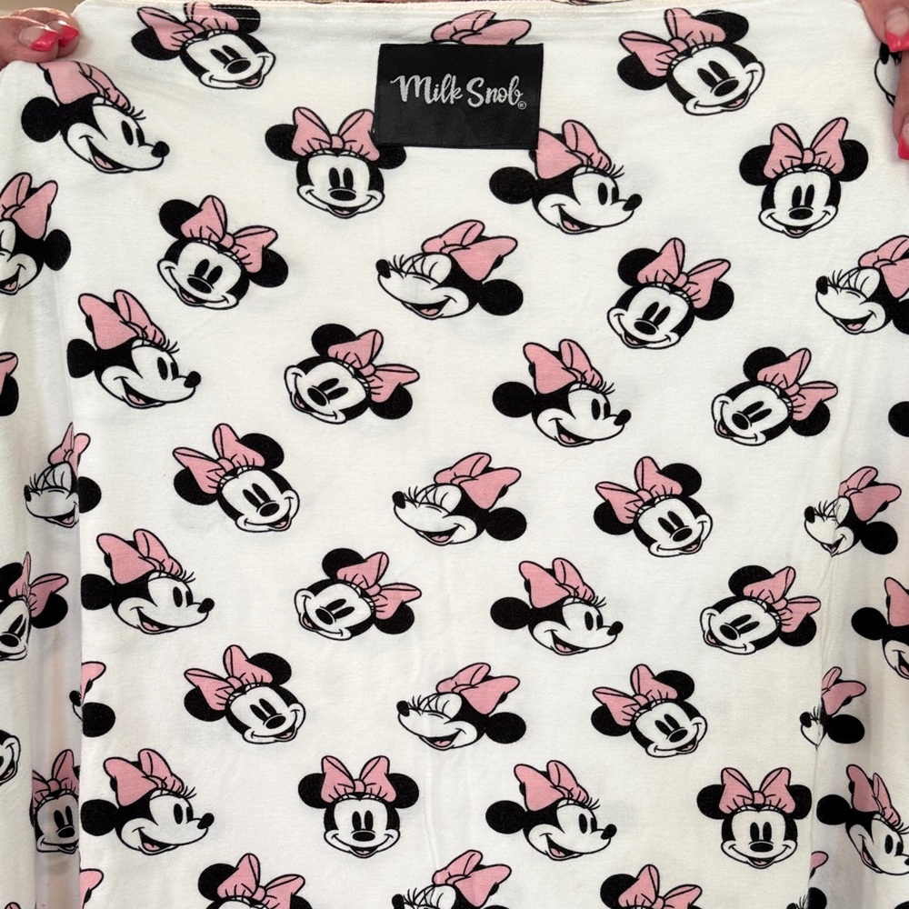 Milk Snob Car Seat Minnie Mouse Kids - Pink and White